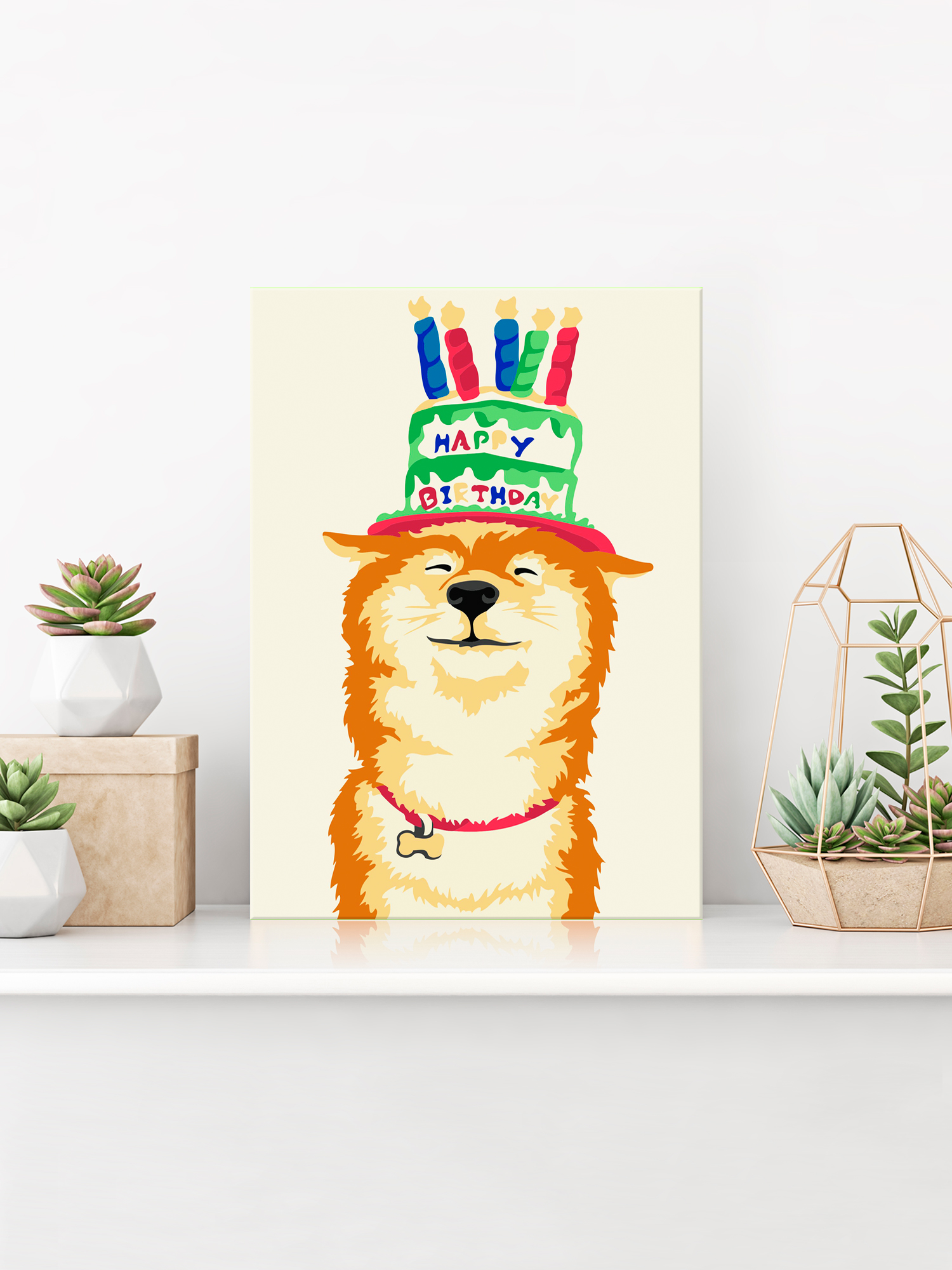 Картина по номерам Hobby Paint Милый Сиба-ину в ассортименте - фото 3