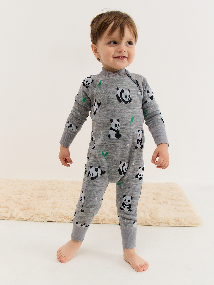 Термокомбинезон Dr. Wool DWWNB16/панды - фото 1