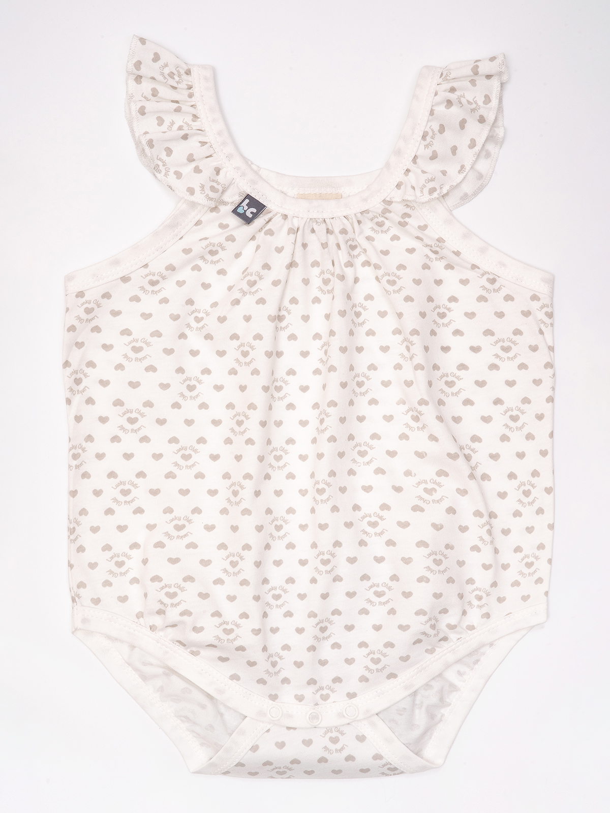 Боди 3 шт Lucky Child 146-29К/мол/экрю/сердца/0-2 - фото 9