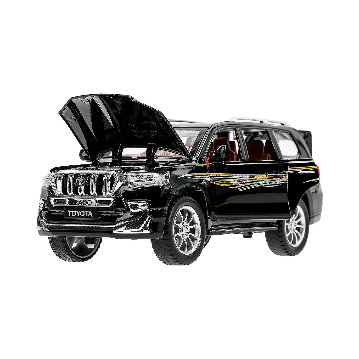 Автомобиль Технопарк Toyota 1:24 черный 384375 - фото 5