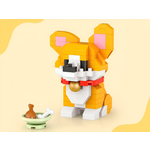 Конструктор Loz щенок корги из мини-блоков 160 дет.