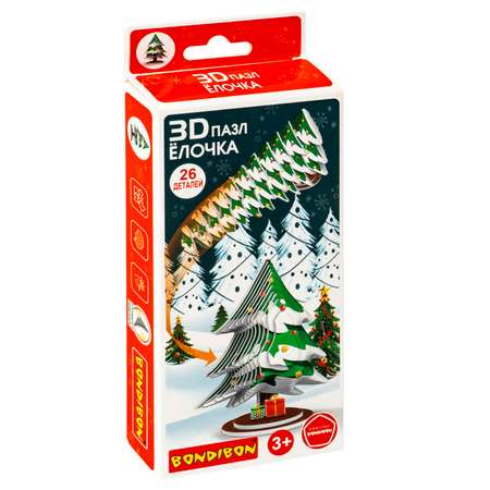 Пазл Bondibon Ёлочка 3D