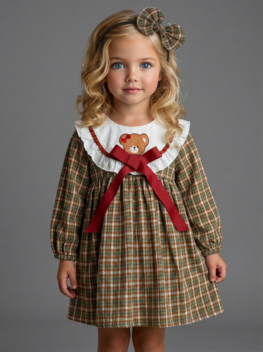 Платье KATARINAKIDS ПлКлетМишка - фото 9