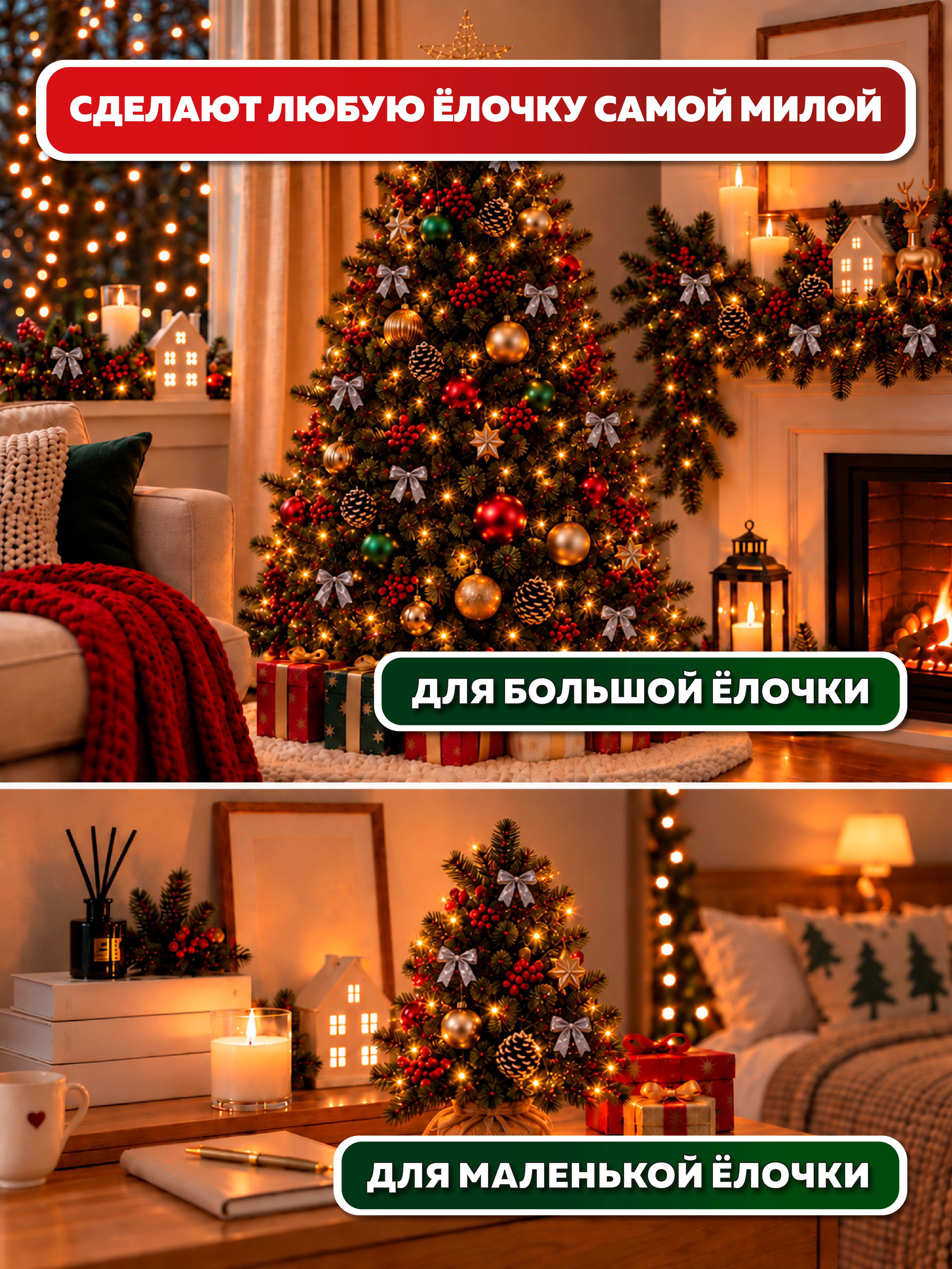 Бантики на елку AXLER серебристые набор 24 шт новогодние маленькие - фото 5