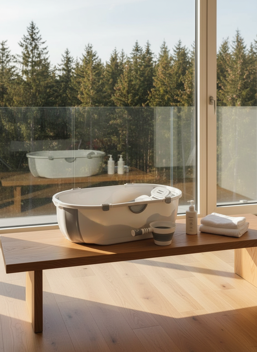 Ванночка NORVE складная серый - фото 11