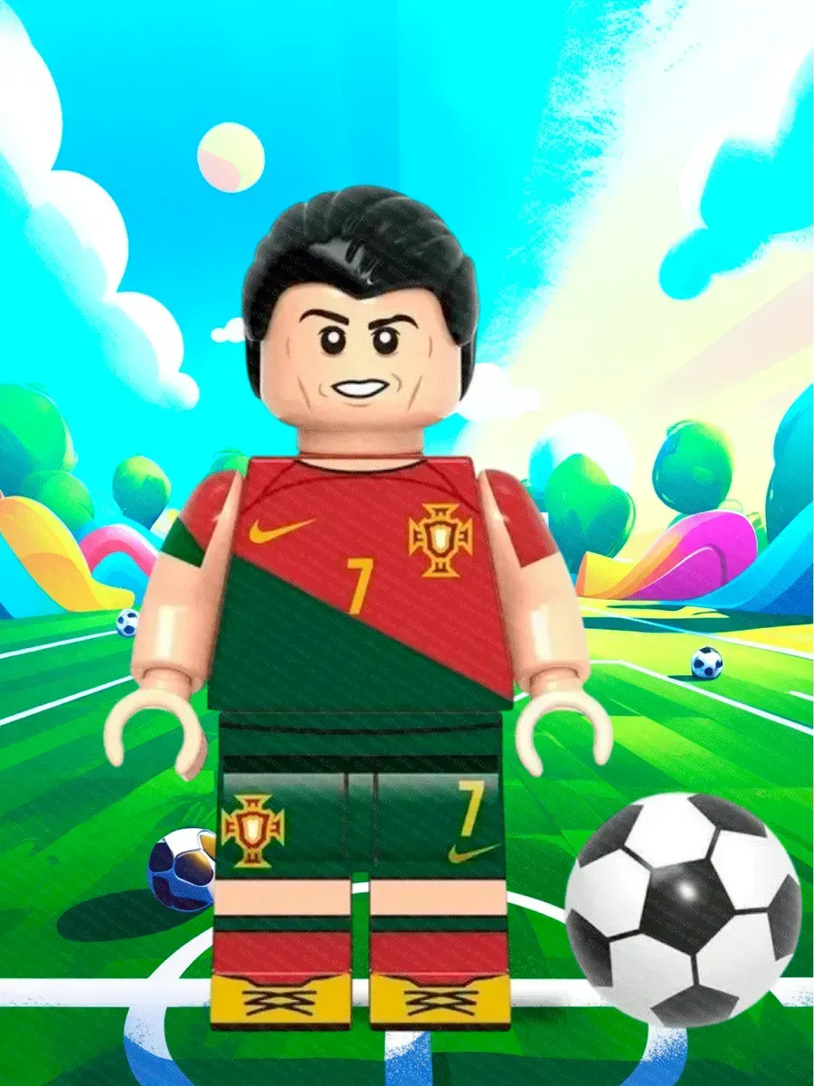 Игровой набор ТОТОША фигурки Футболисты лего 12шт - фото 12