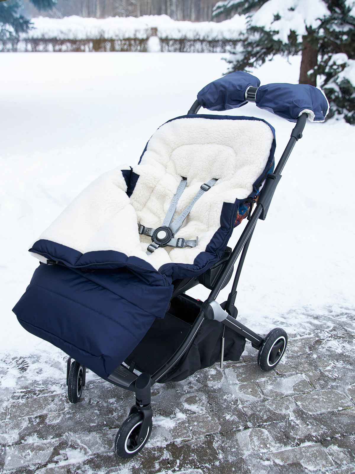 Конверт в коляску Осьминожка Трансформер синий - фото 20