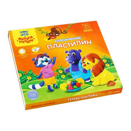 Пластилин Мульти Пульти 12 цв.