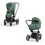 Коляска 2в1 Cybex Priam IV Chrome Brown зеленый
