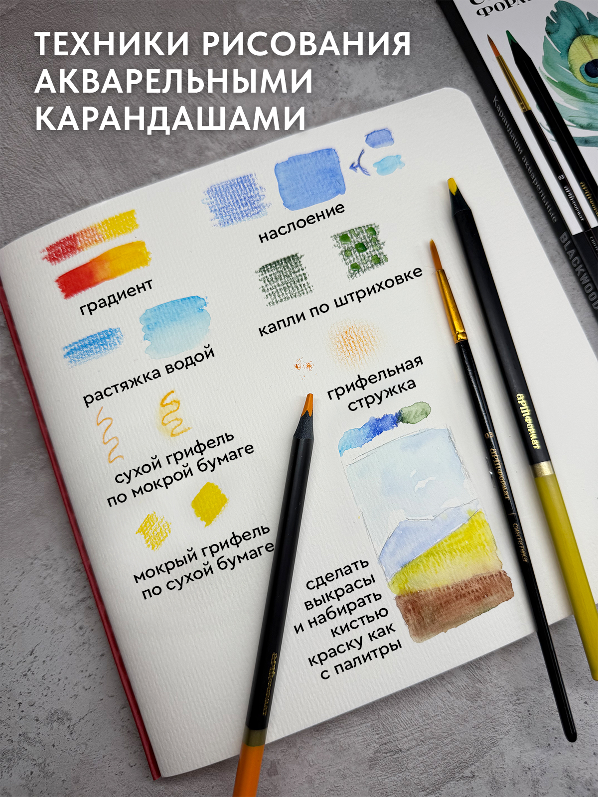 Карандаши акварельные АРТформат - фото 7