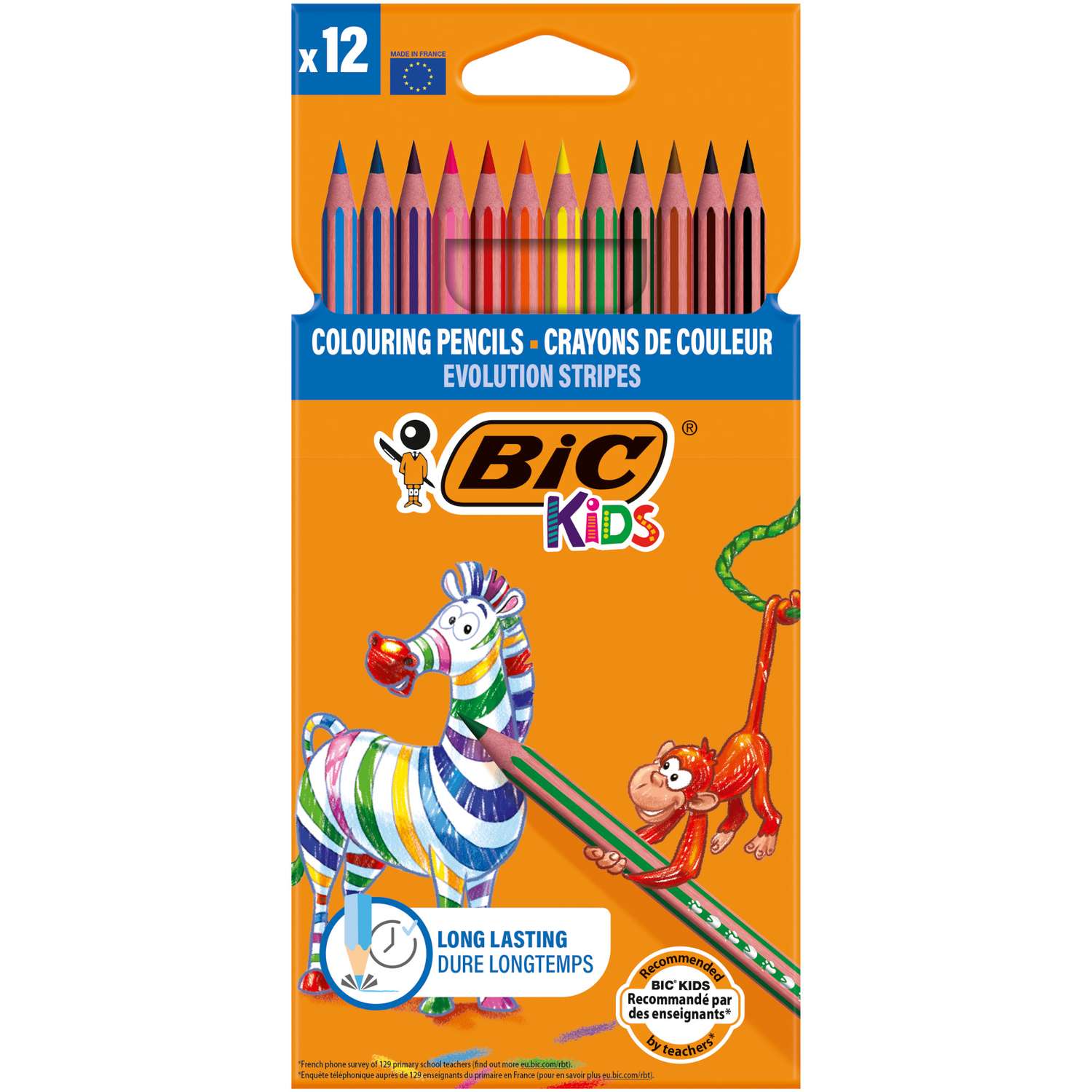Карандаши цветные BIC 12 шт. - фото 1