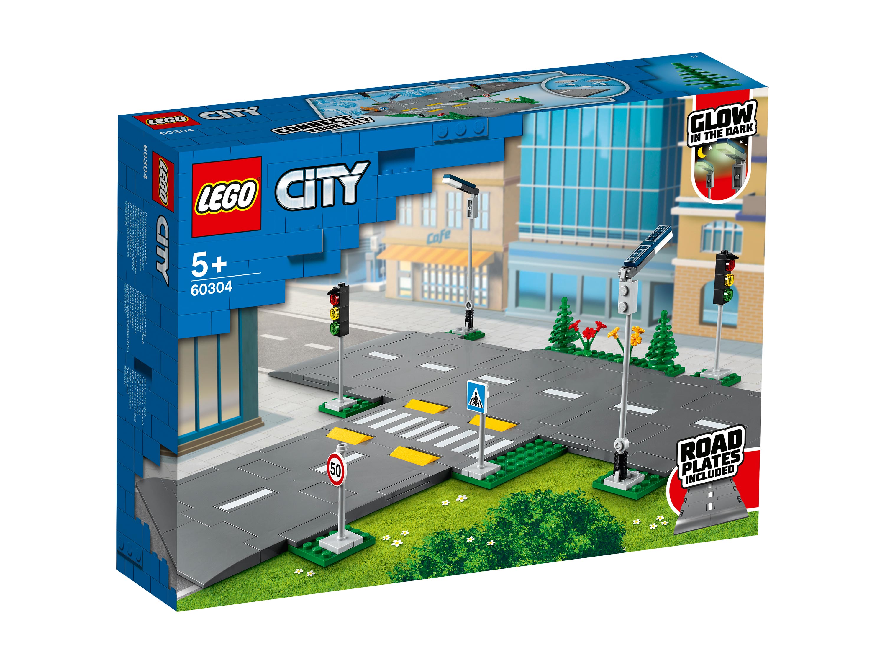 Конструктор LEGO City Town Дорожные пластины 60304 112 дет. - фото 8