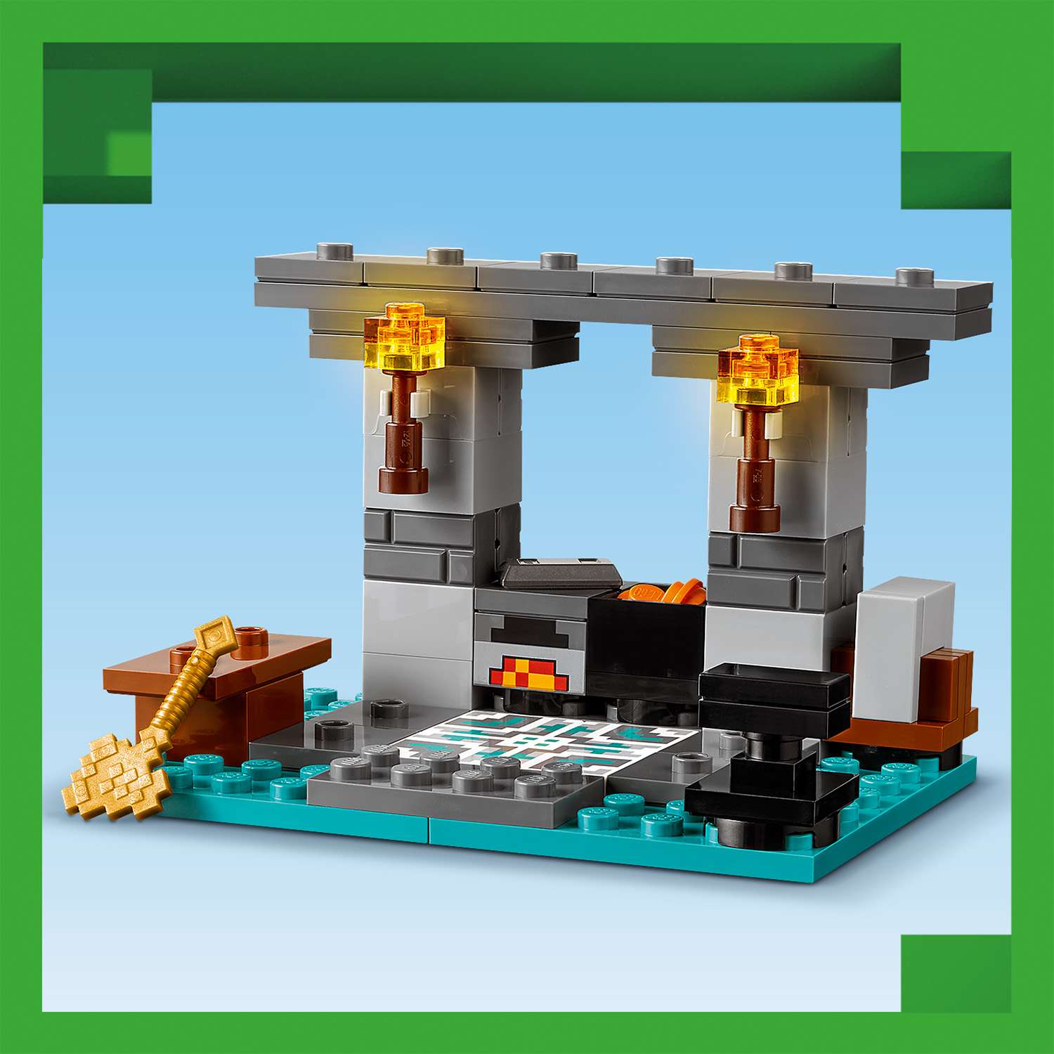 Конструктор LEGO Minecraft Арсенал блочный - фото 6