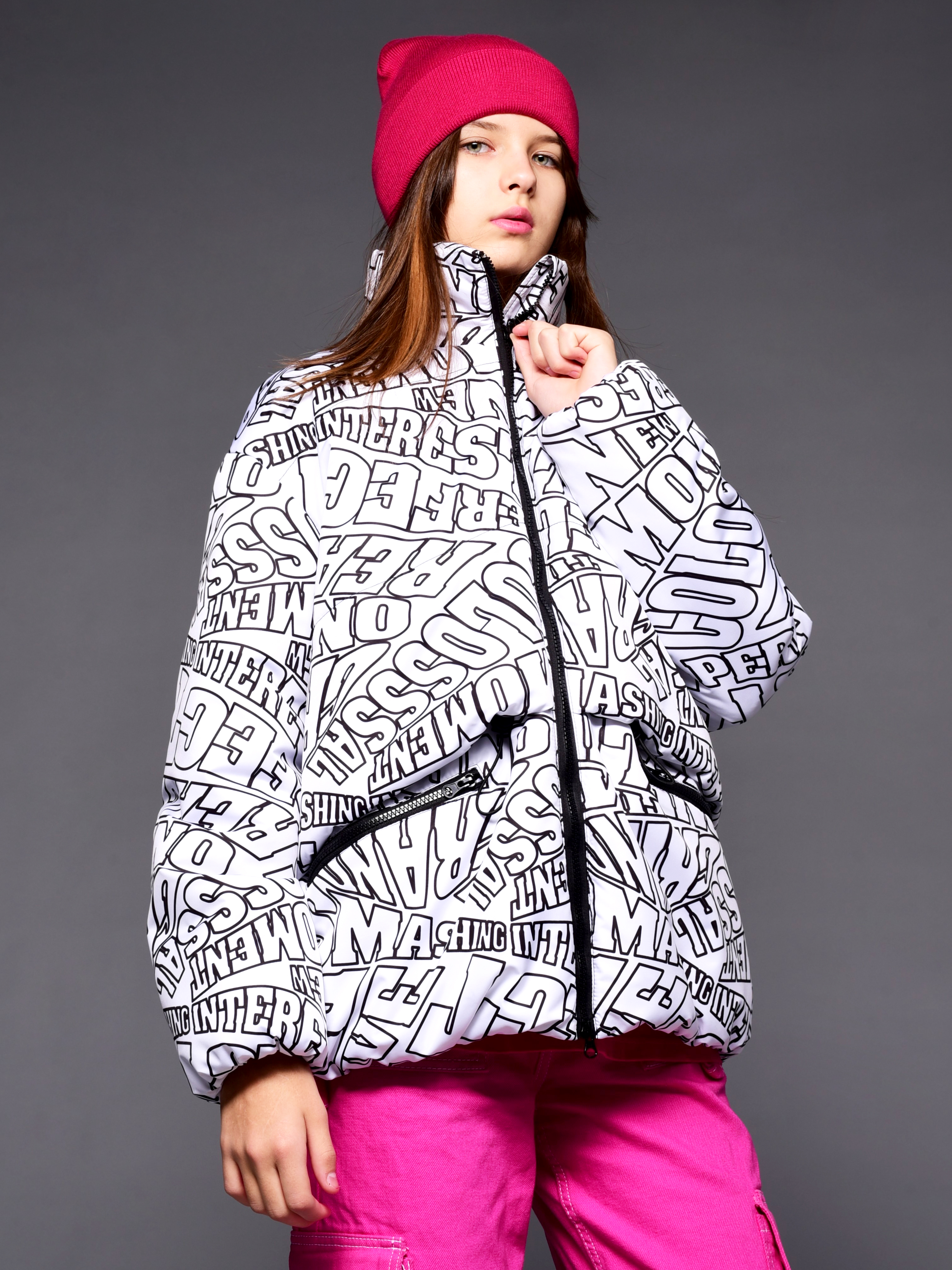 Куртка Аврора 1105-Д/принт-белый - фото 2