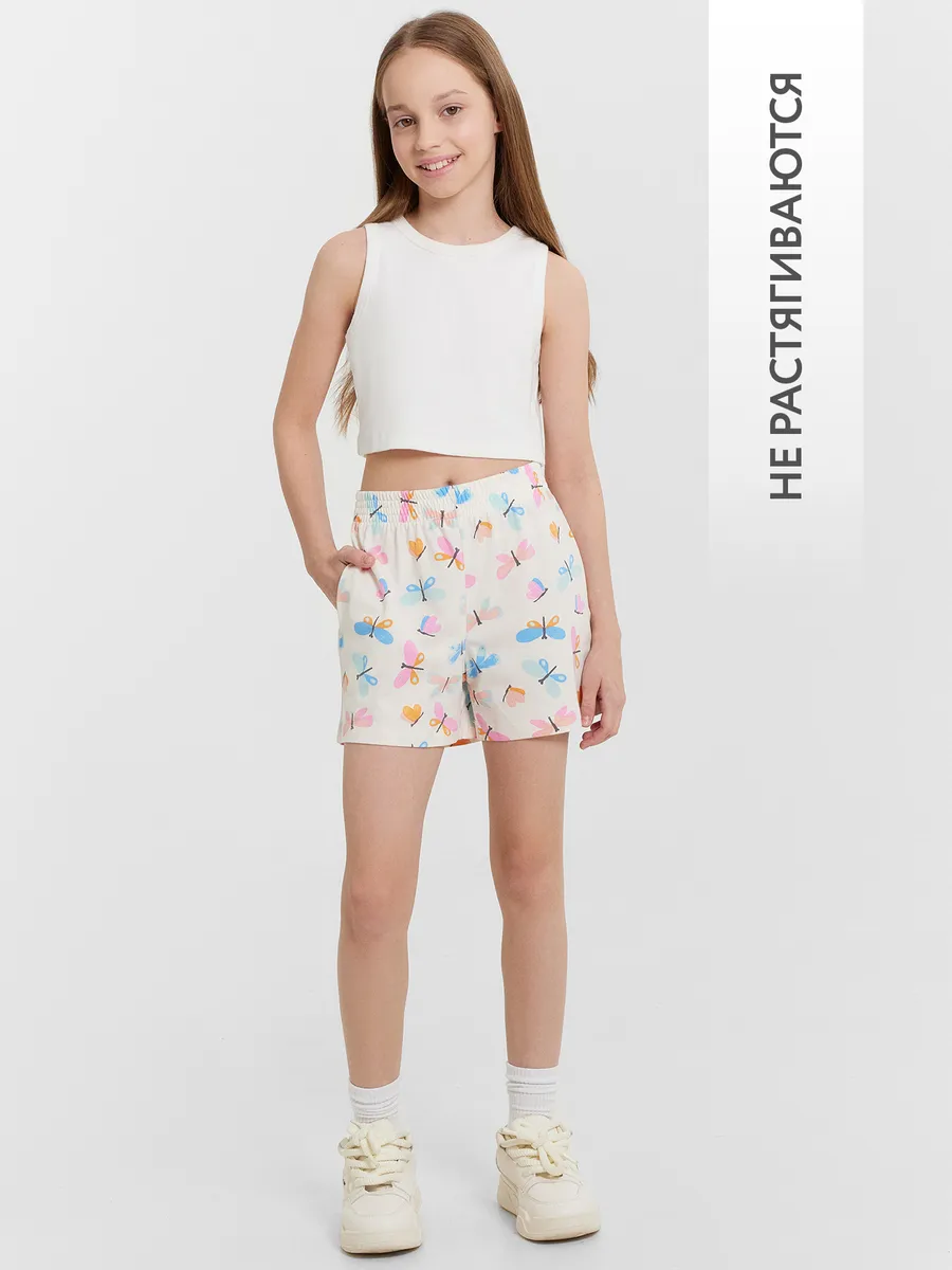 Шорты Mark Formelle (Марк Формэль) 137726/стрекозы на св.молочном - фото 3