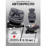 Автокресло agex Comfort i-Fix Isofix 0+/1/2/3 (0-36 кг) серый