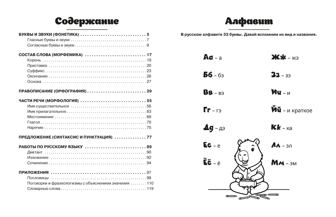 Книга КОЛИБРИ В помощь школьнику Русский язык для начальной школы в таблицах и комиксах - фото 5