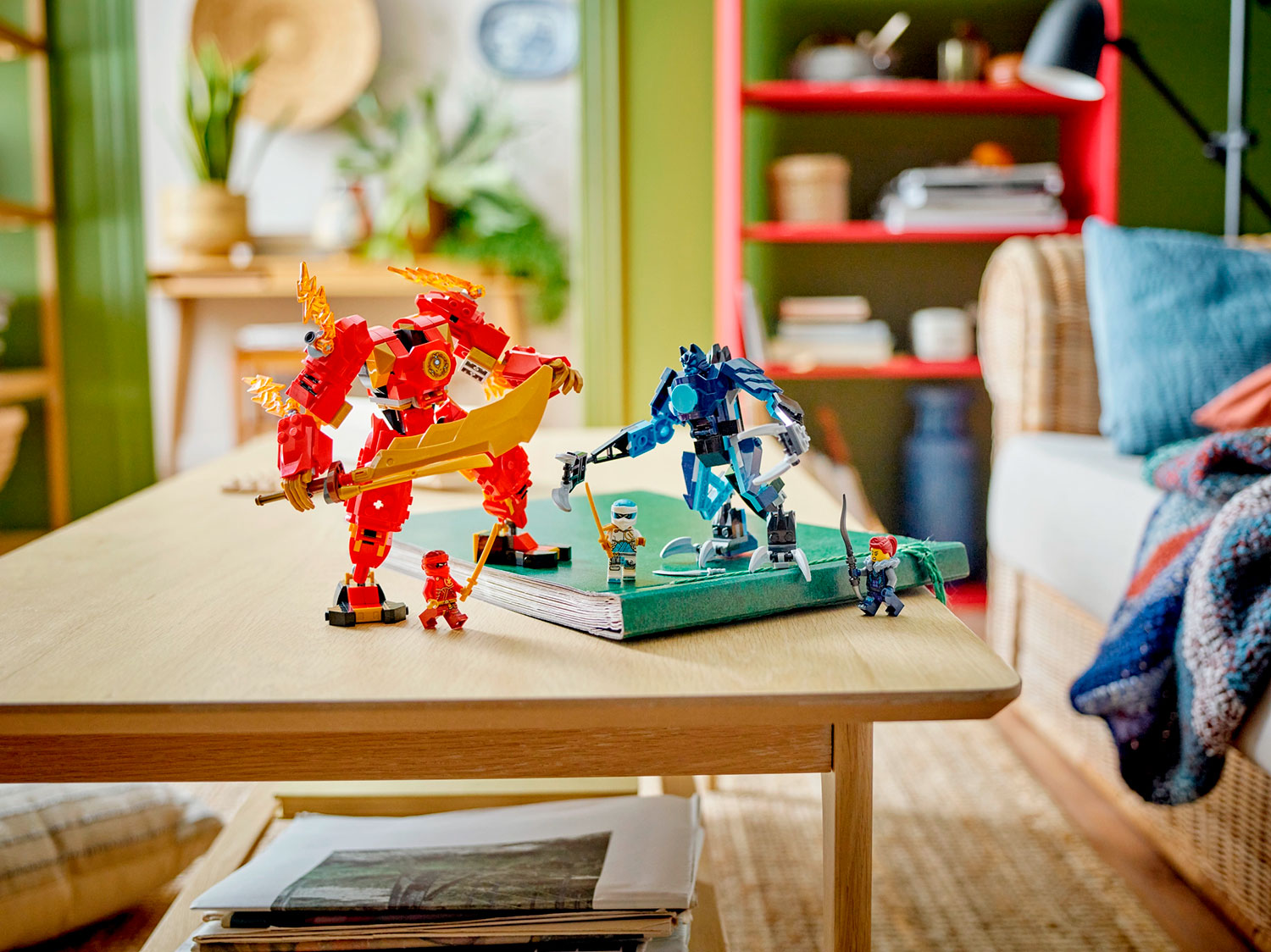Конструктор LEGO NINJAGO Огненный робот Кая 71808 322 дет. - фото 8