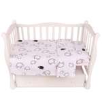 Комплект постельного белья Amarobaby Baby Boom Овечки 3предмета Белый