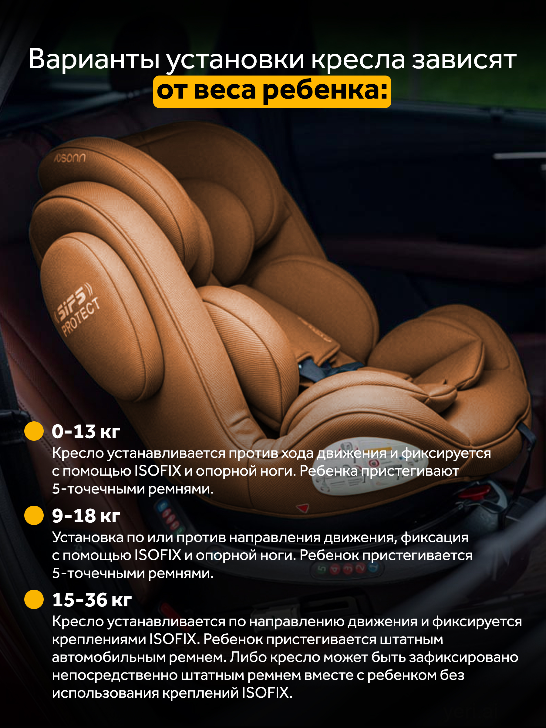 Автокресло Osann Eno 360 SL Caramel Isofix 0+/1/2/3 (0-36 кг) коричневый - фото 6