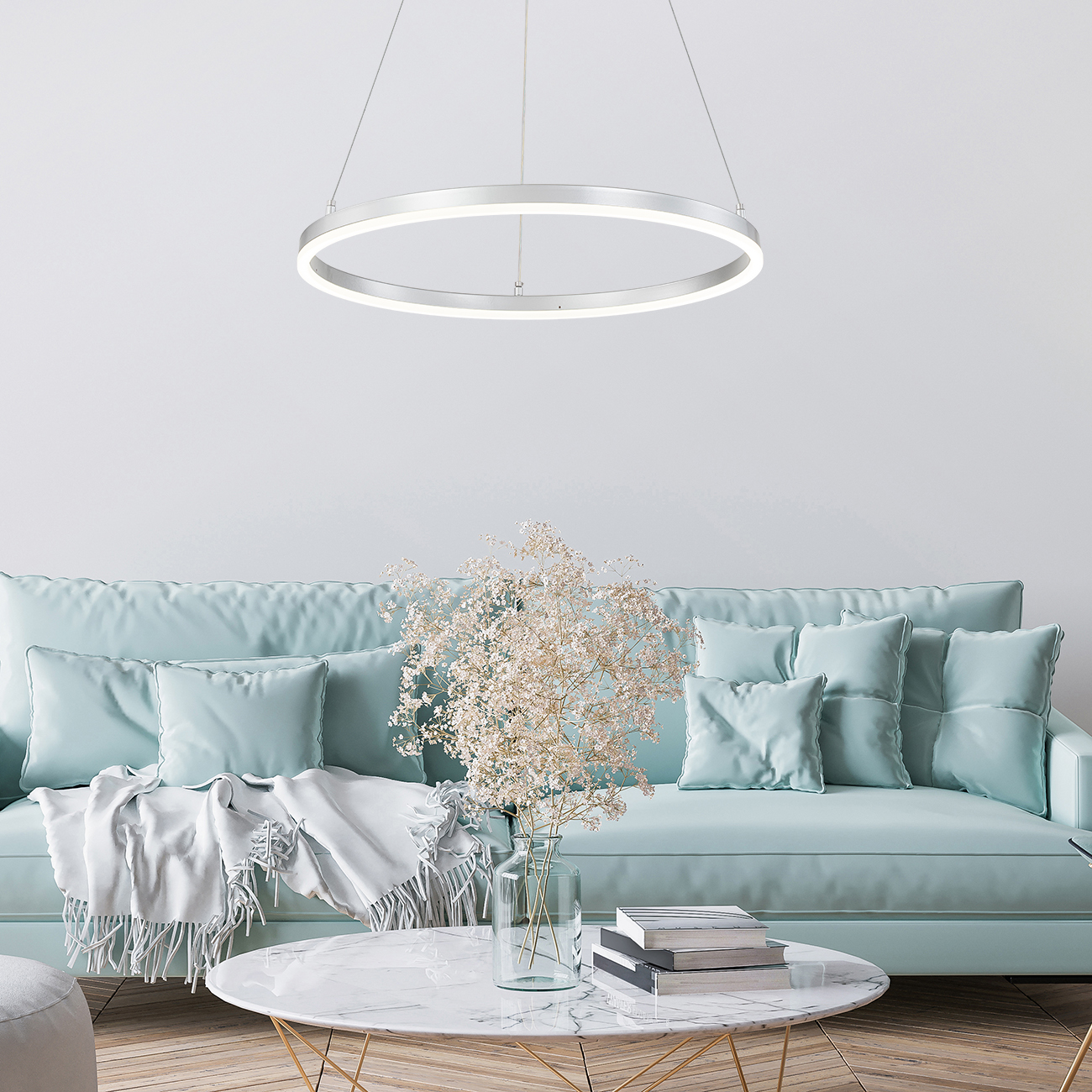 Подвесной светильник ESCADA Escada 10254/1 LED Silver APP - фото 1