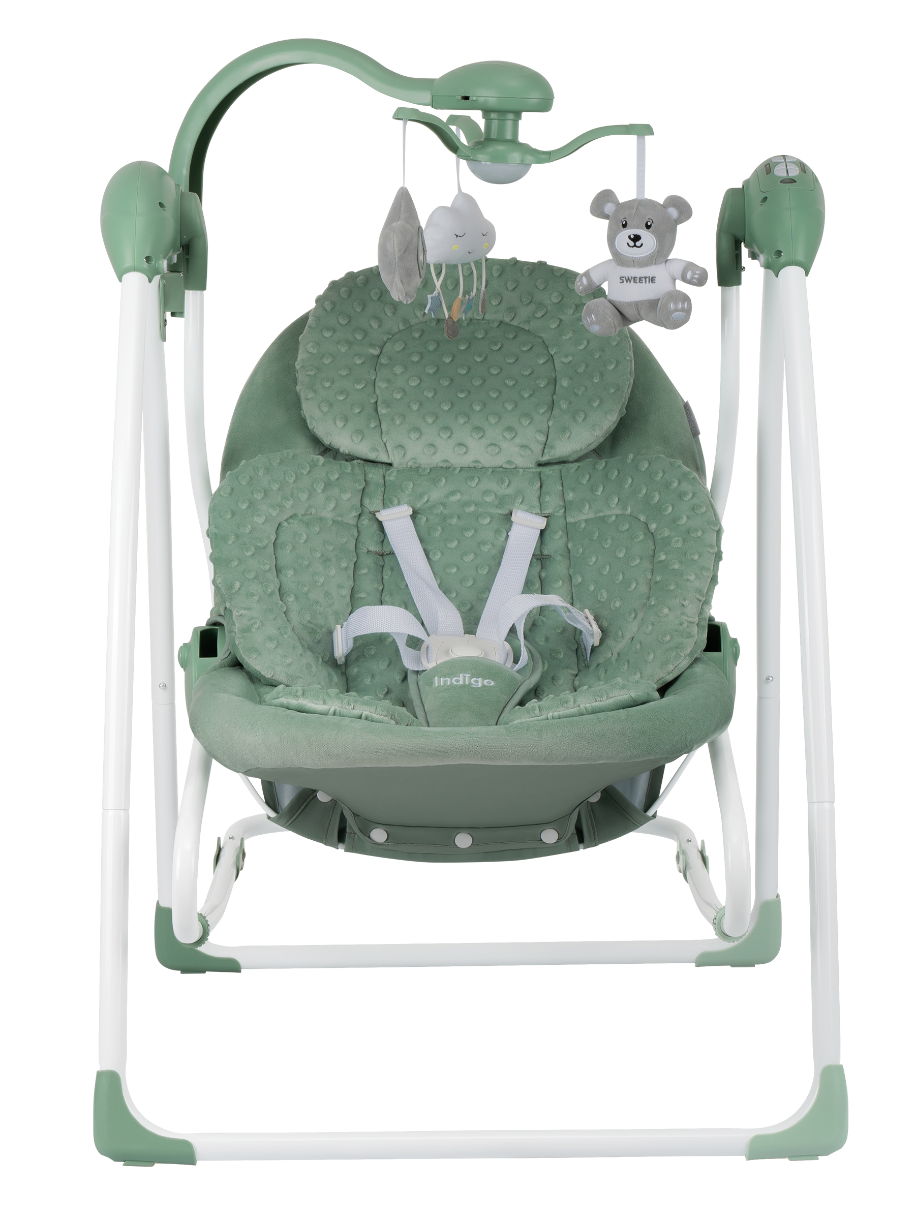 Качели Indigo Fresh зеленый-серый - фото 11