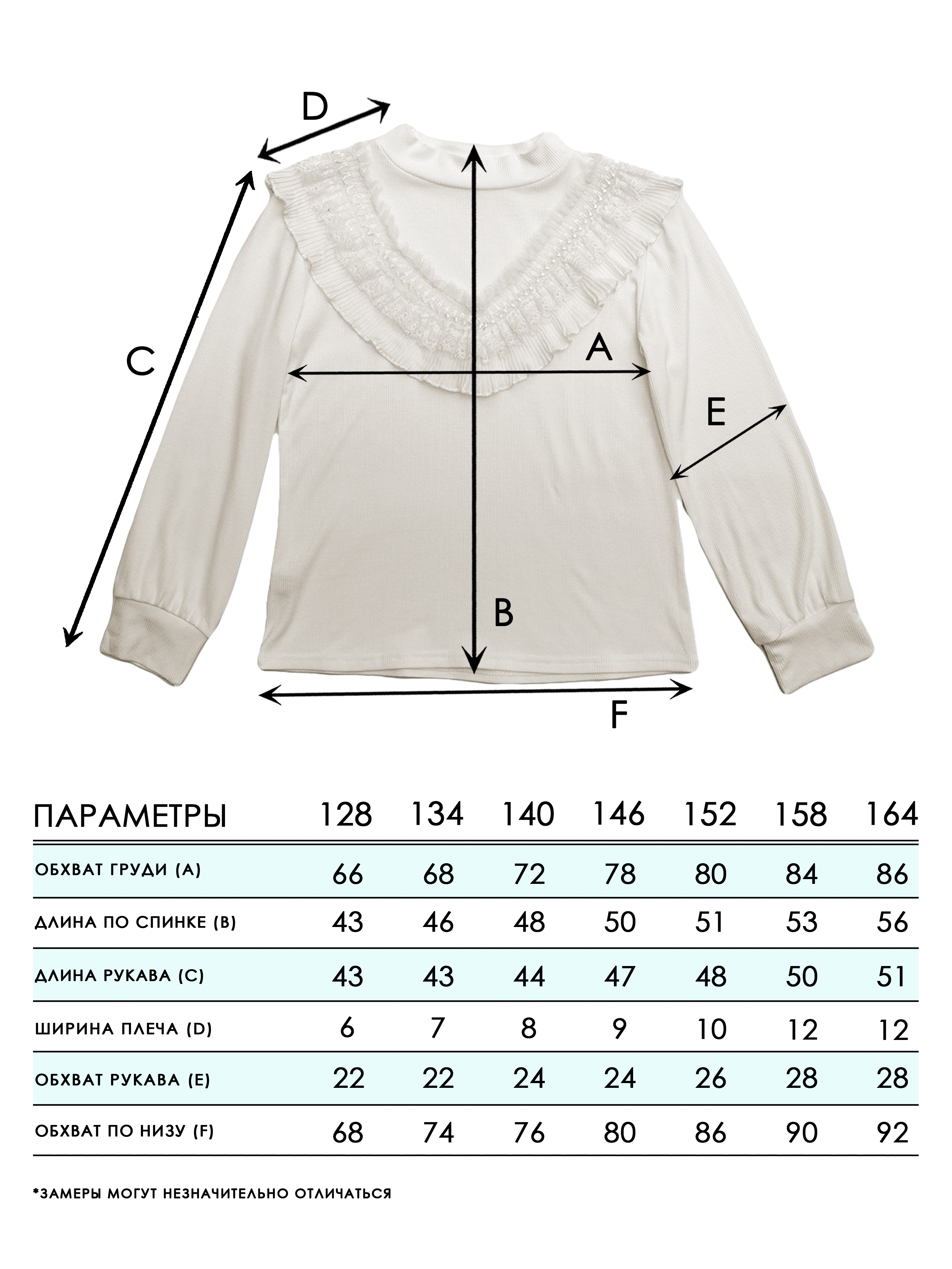 Блузка СИНЯЯ МОДА W283B-G39 - фото 4
