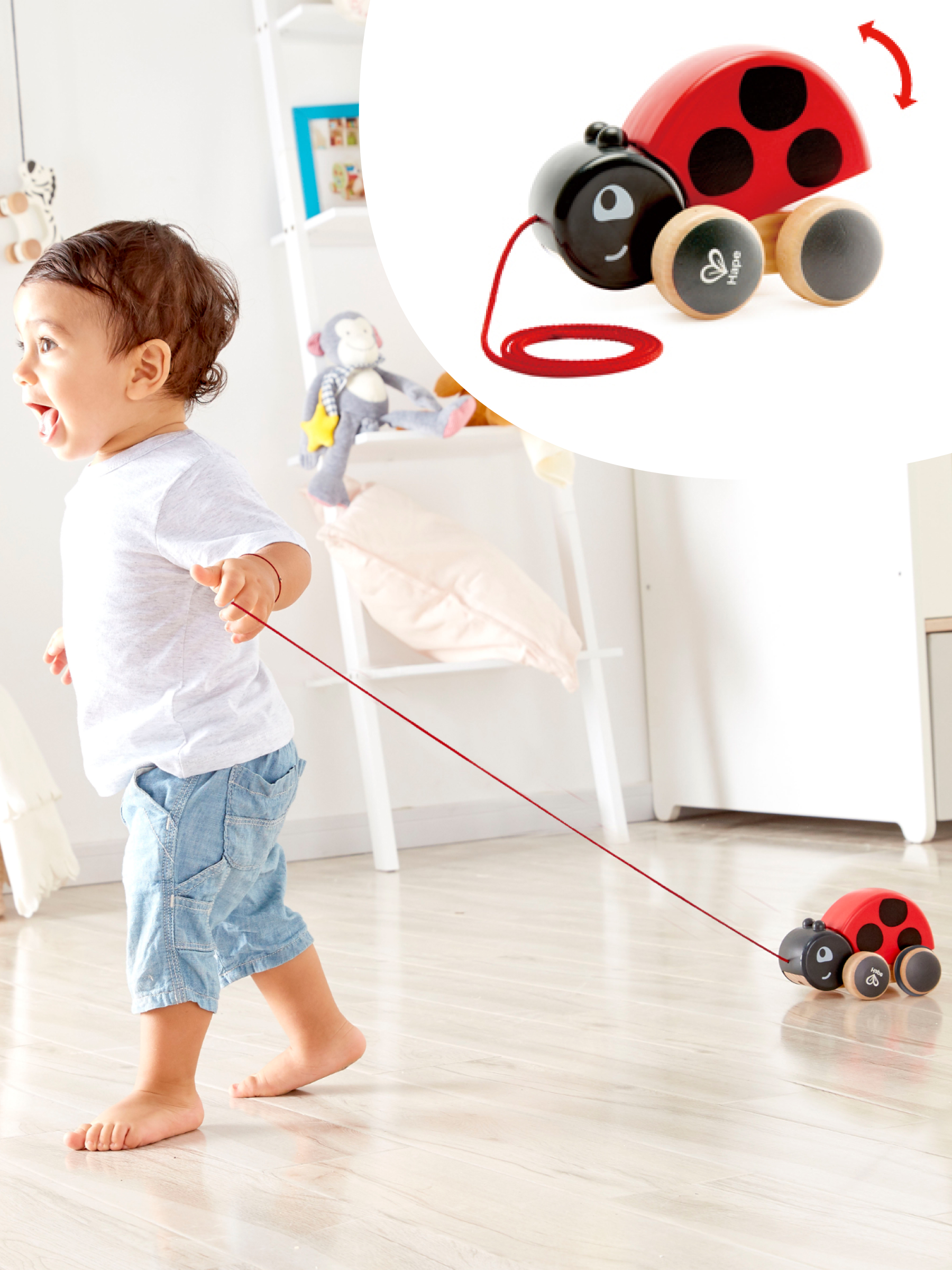 Игрушка Hape каталка Божья коровка - фото 2