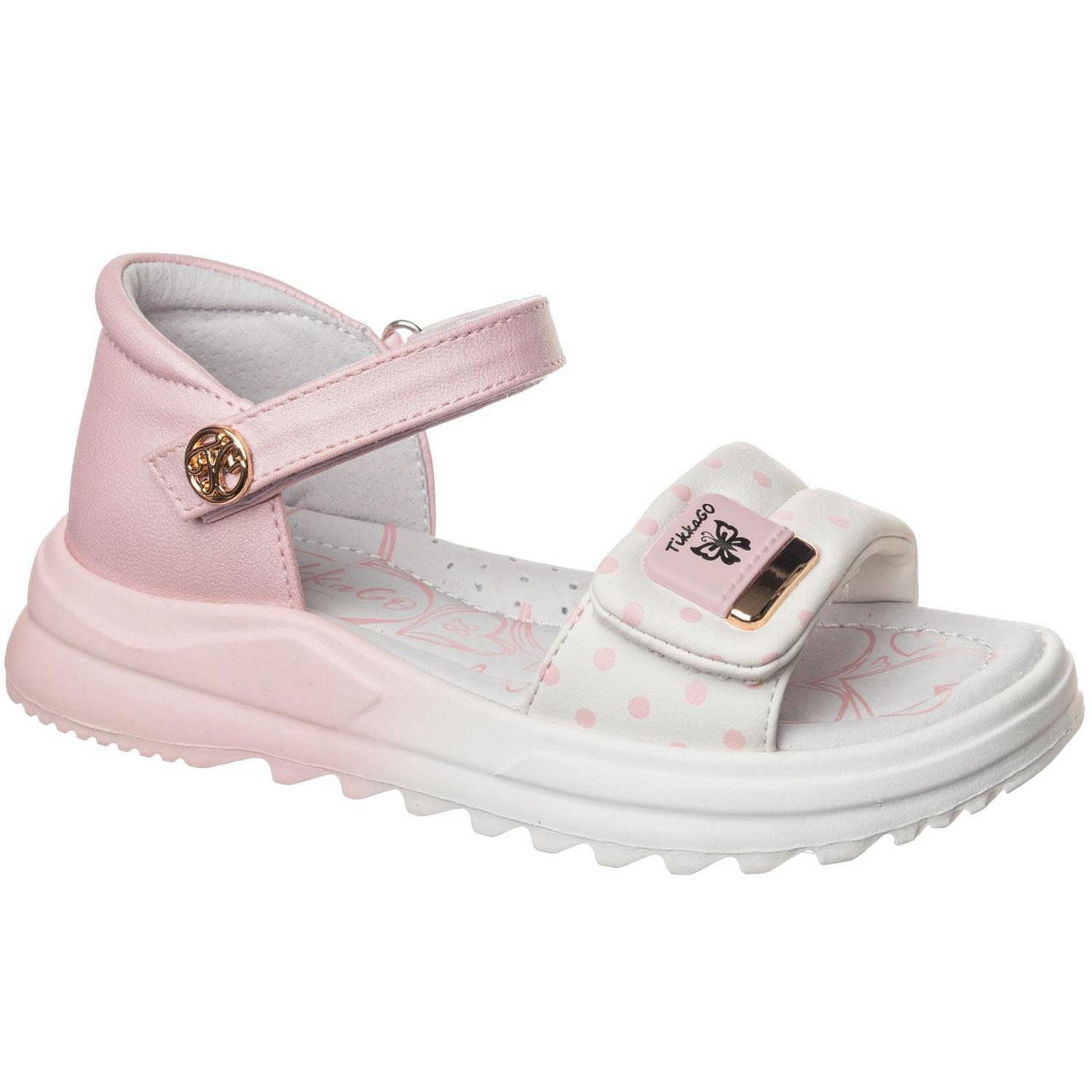 Сандалии TikkaGo 8A41_261304_white-pink - фото 1