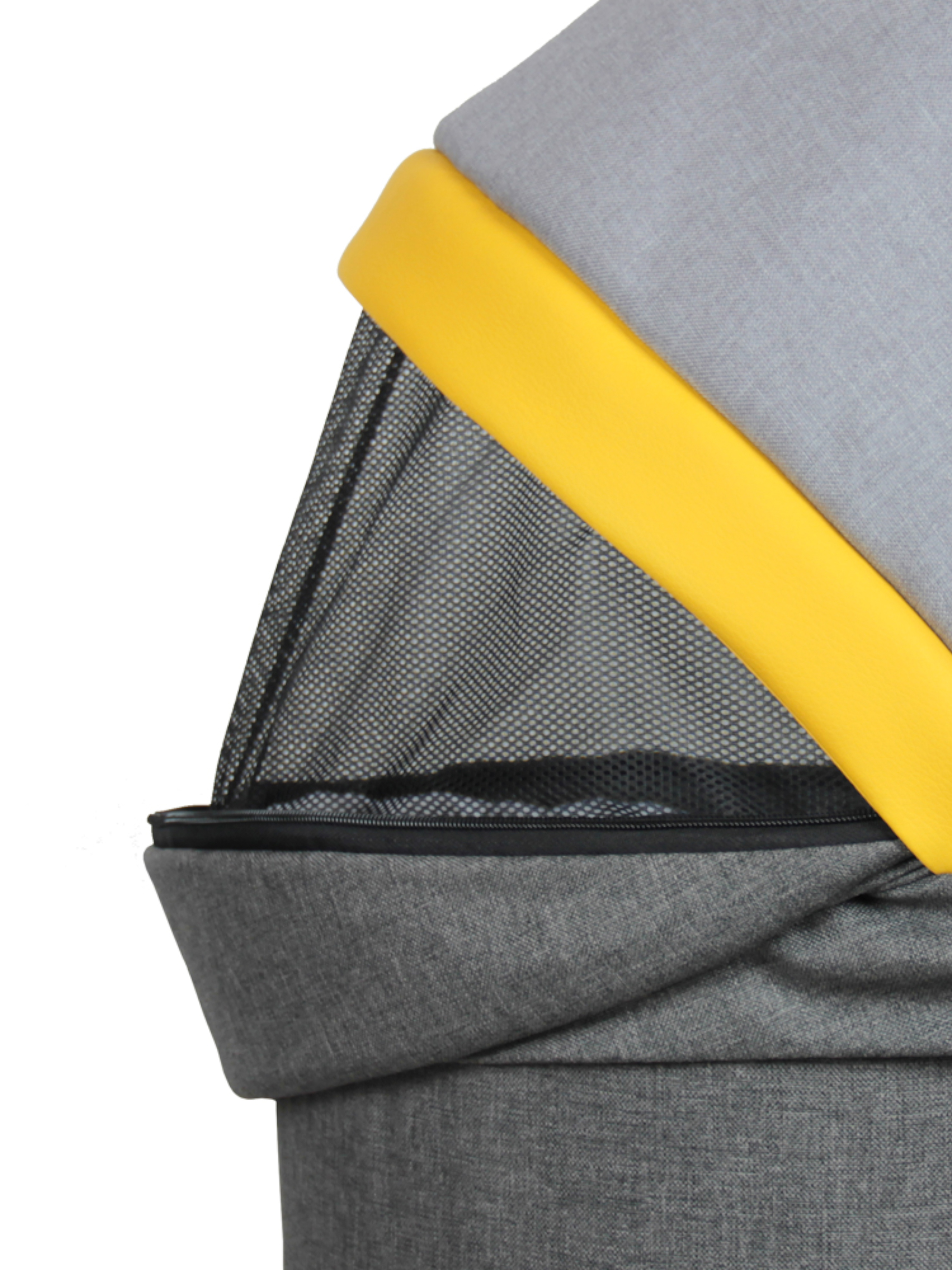 Коляска 2в1 alis Alvaro 02 серый-желтый - фото 13