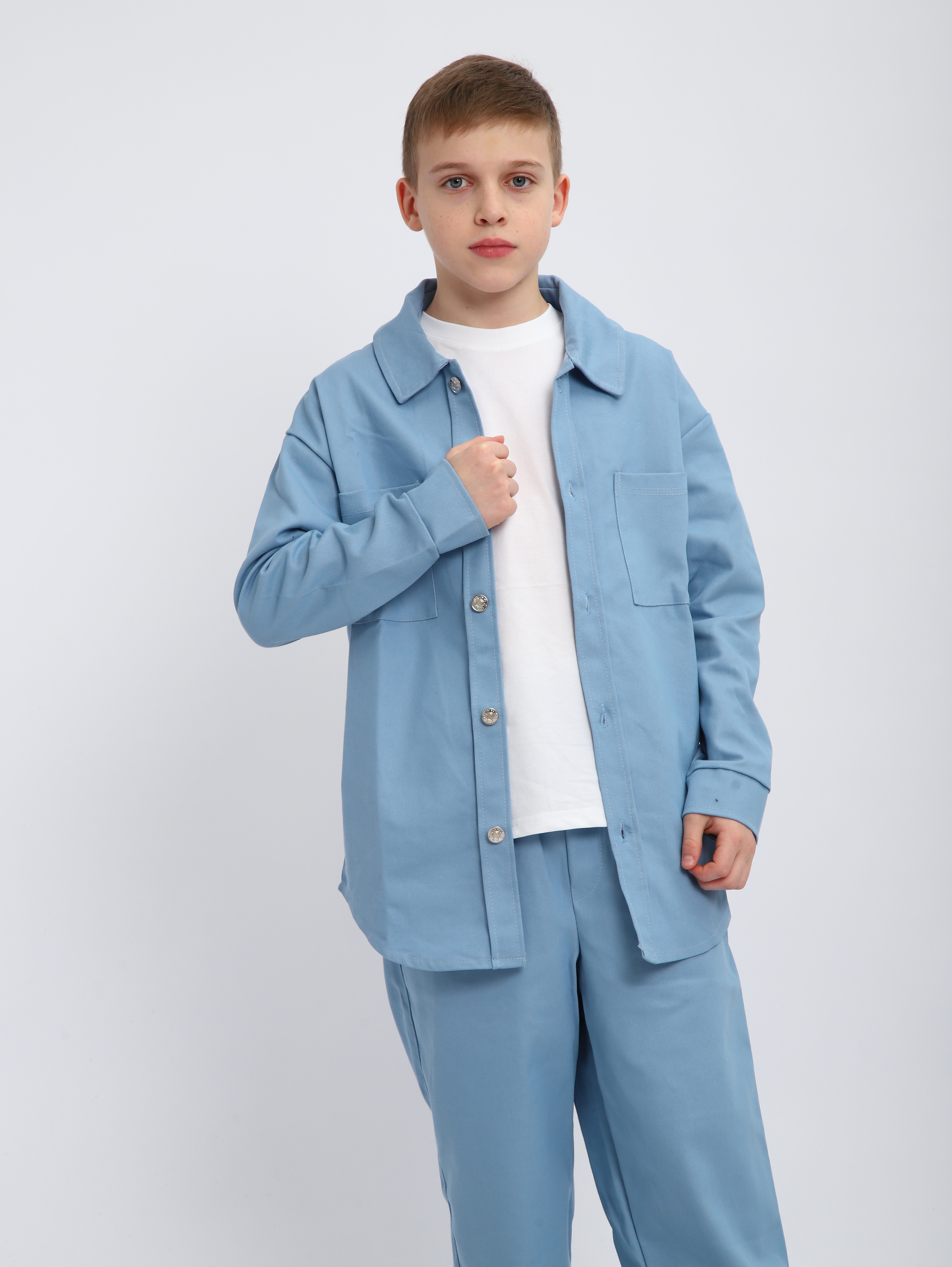 Костюм ЛАДОШКИ Комплект Деним голубой - фото 19