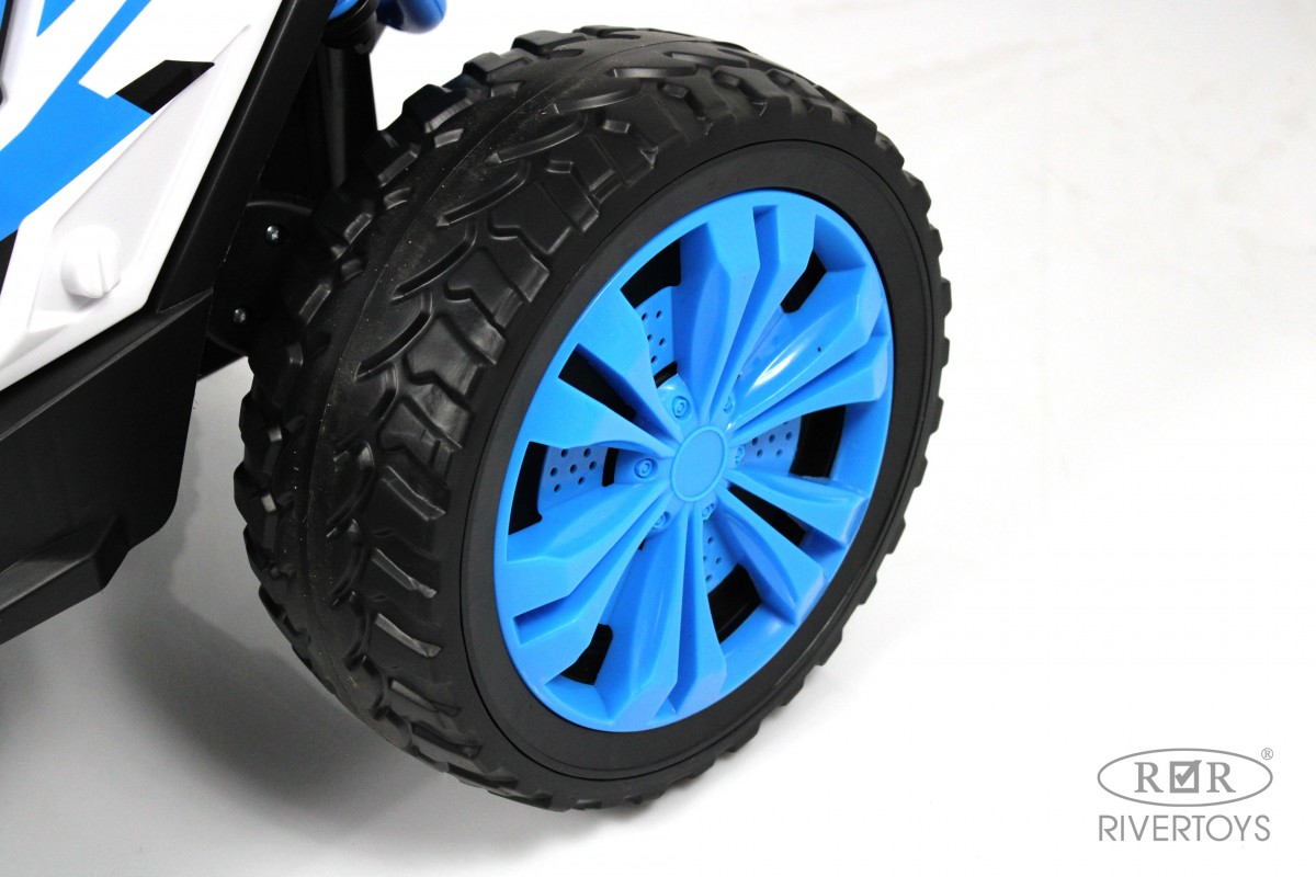 Электромобиль RIVERTOYS F888FF-A-BLUE С пультом ДУ - фото 5