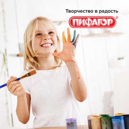 Кисть Пифагор 5 шт. (синтетика)