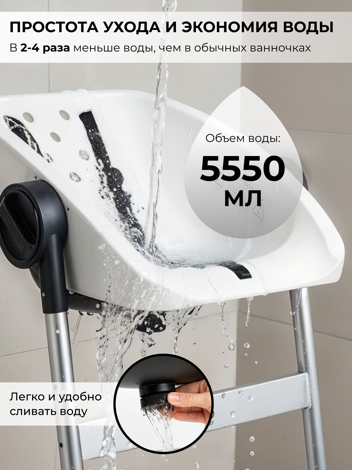 Сиденье для купания Sweet Baby Charli Chair White белый - фото 7