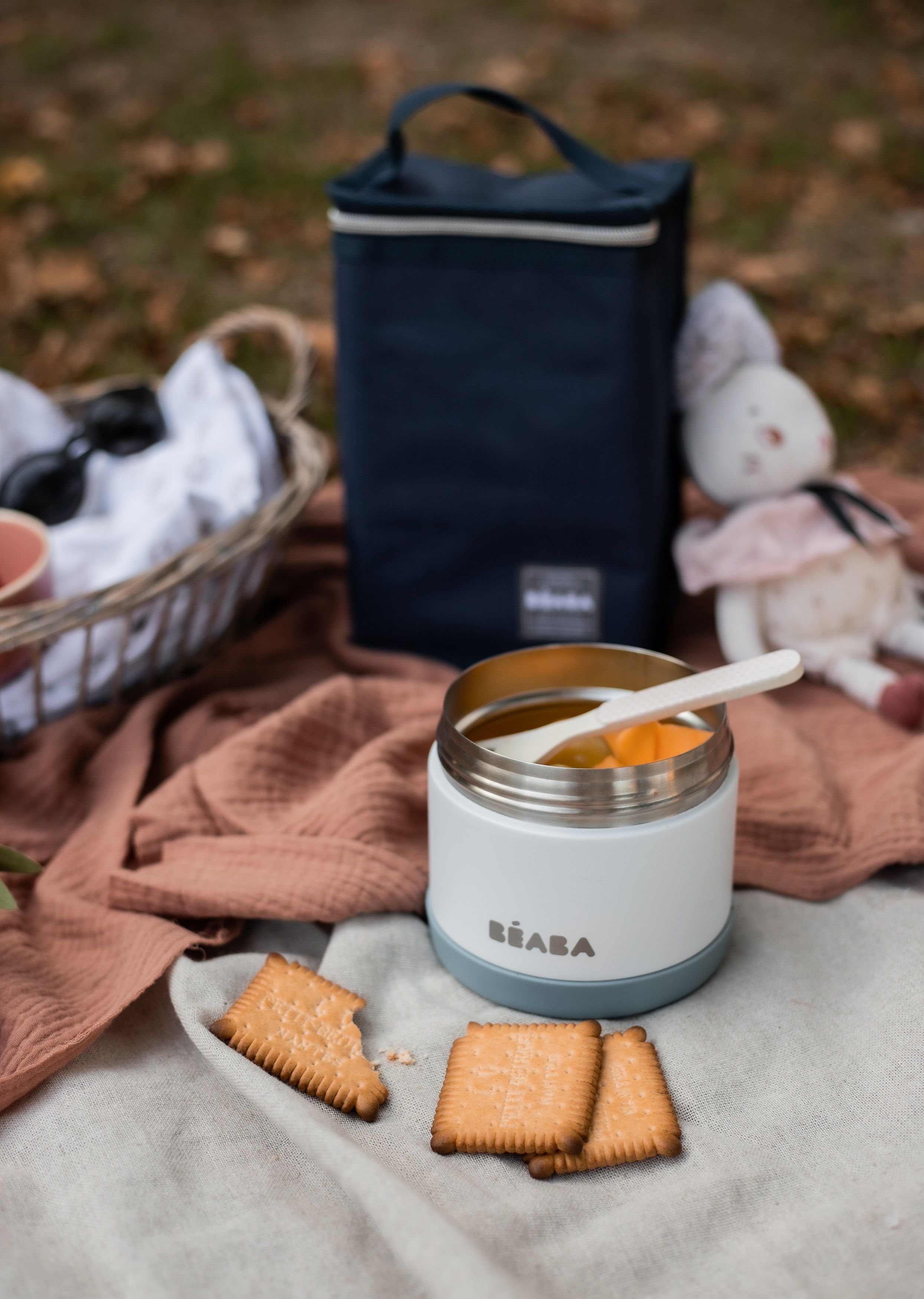 Термоконтейнер для еды детского питания BEABA 500 мл синий - фото 5