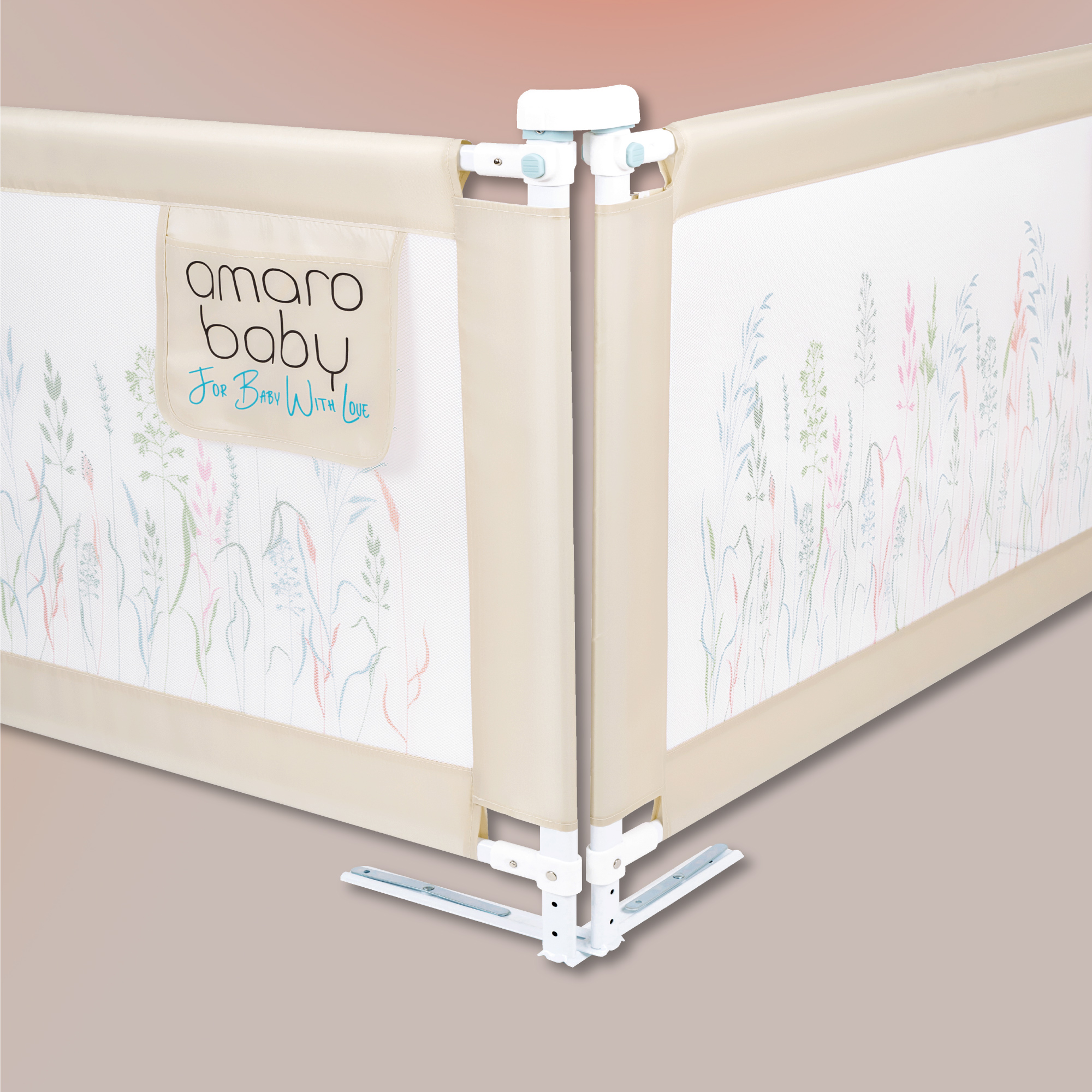 Барьер бежевый 180 см. AmaroBaby Safety of dreams - фото 8