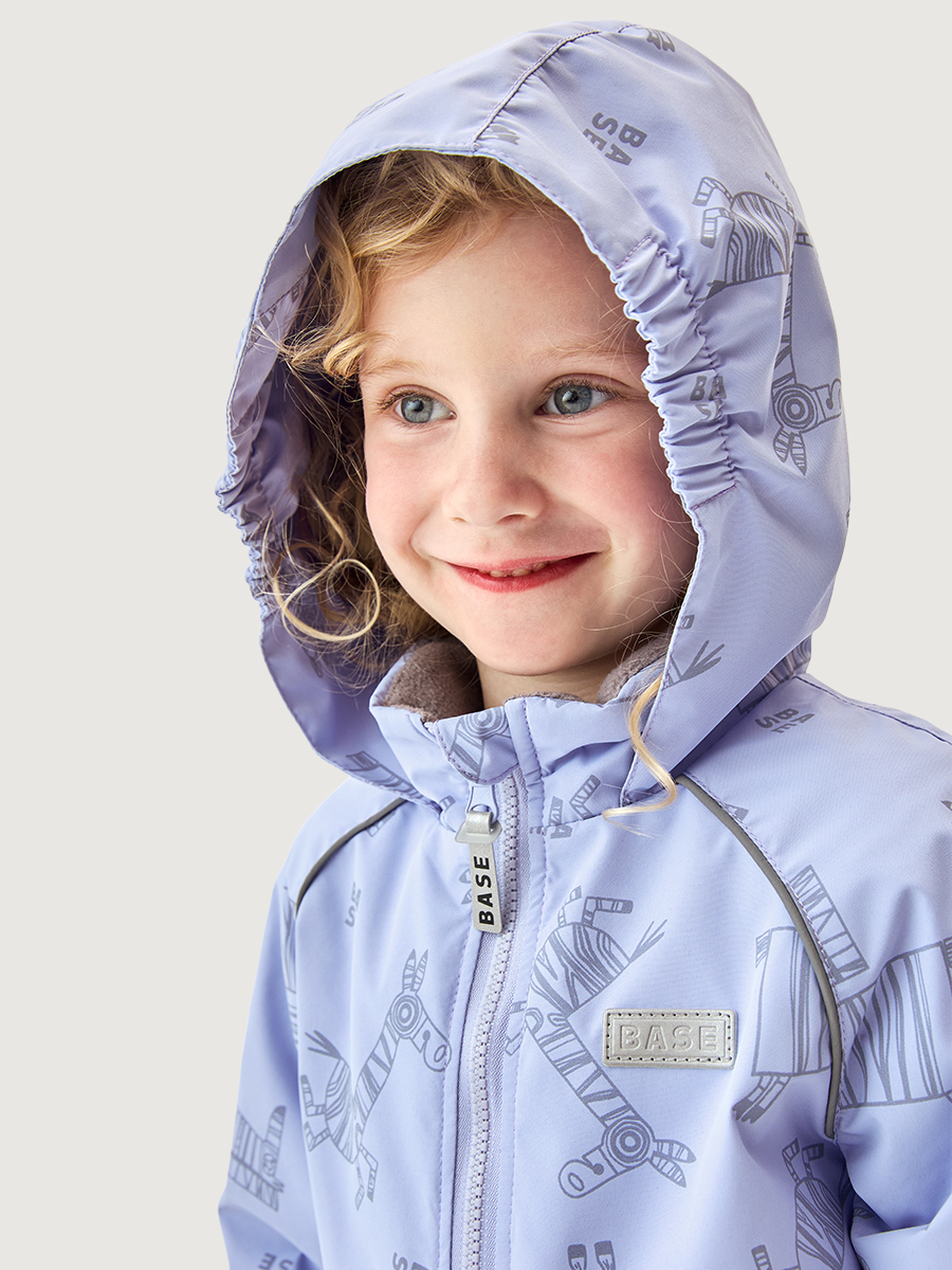 Комбинезон BASE by NIKASTYLE б8м10426 лаванда/серый - фото 4