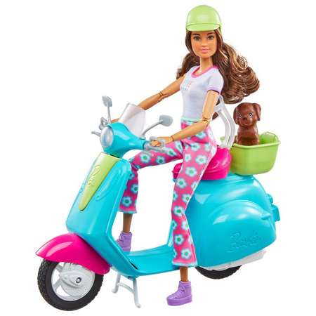 Игровой набор Barbie Кукла со скутером