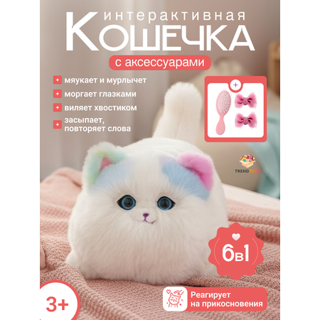Мягкая игрушка TrendToys котик говорящий