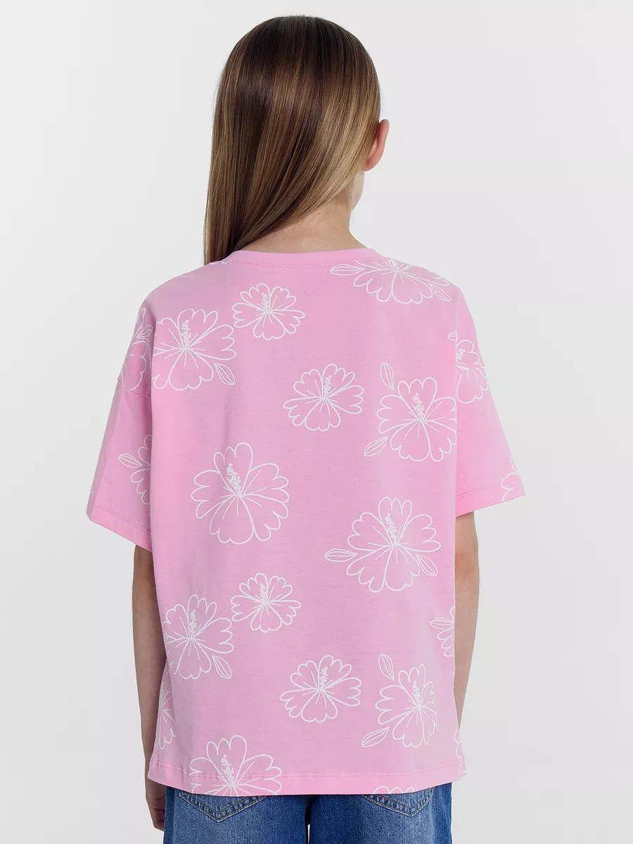 Футболка 2 шт Mark Formelle (Марк Формэль) 117843-2/зеленый топаз +цветы на розовом - фото 5