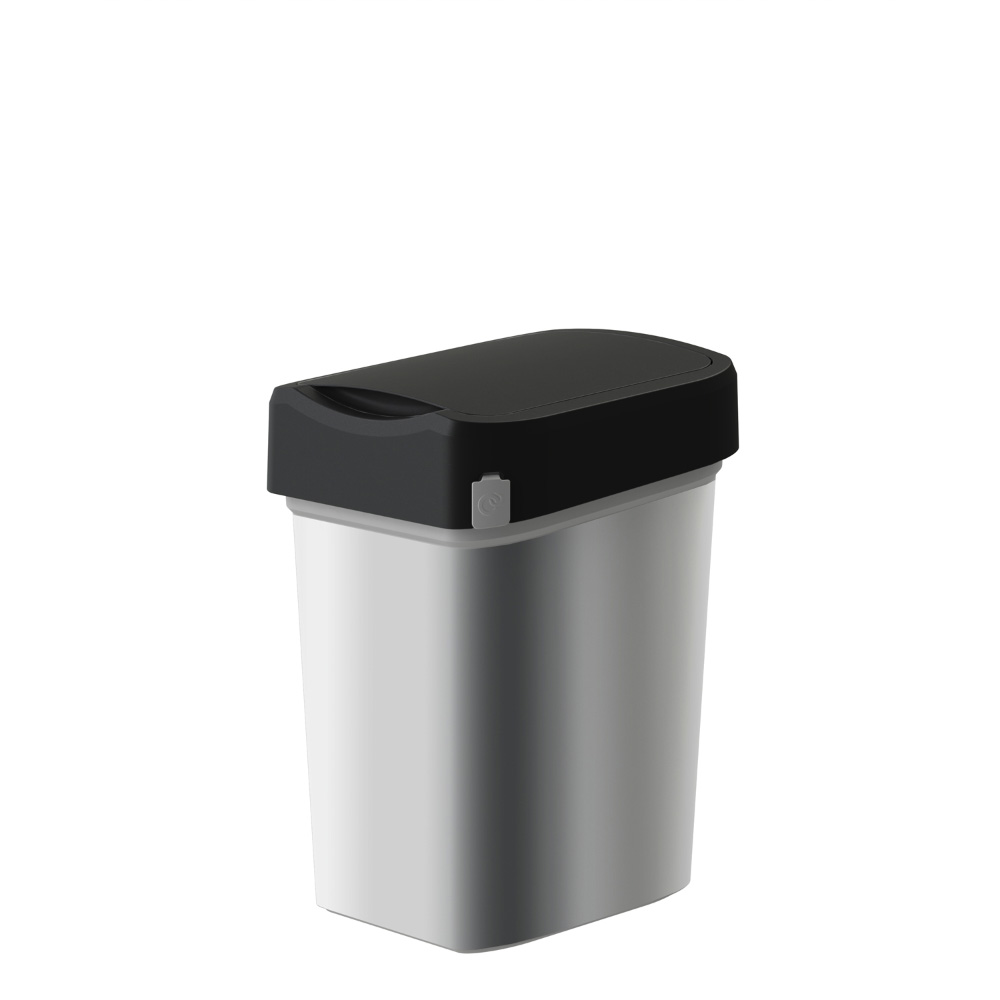 Контейнер Econova для мусора Smart Bin 10л черный - фото 1