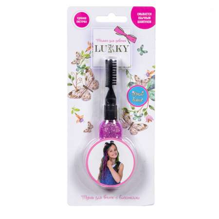 Косметика для волос Lukky Тушь с розовыми блёстками