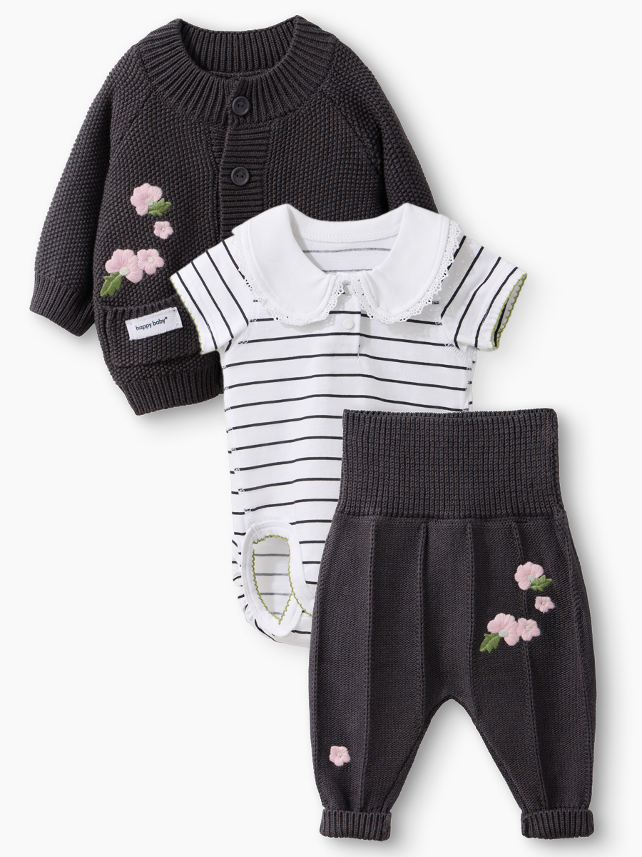 Комплект Happy Baby 90159-0_black&white - фото 4