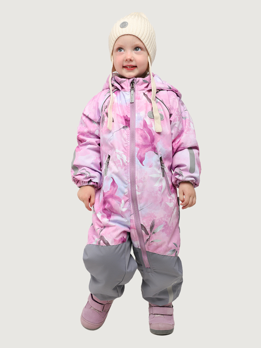 Комбинезон NIKASTYLE 8м2826 розовый/светло-серый - фото 1