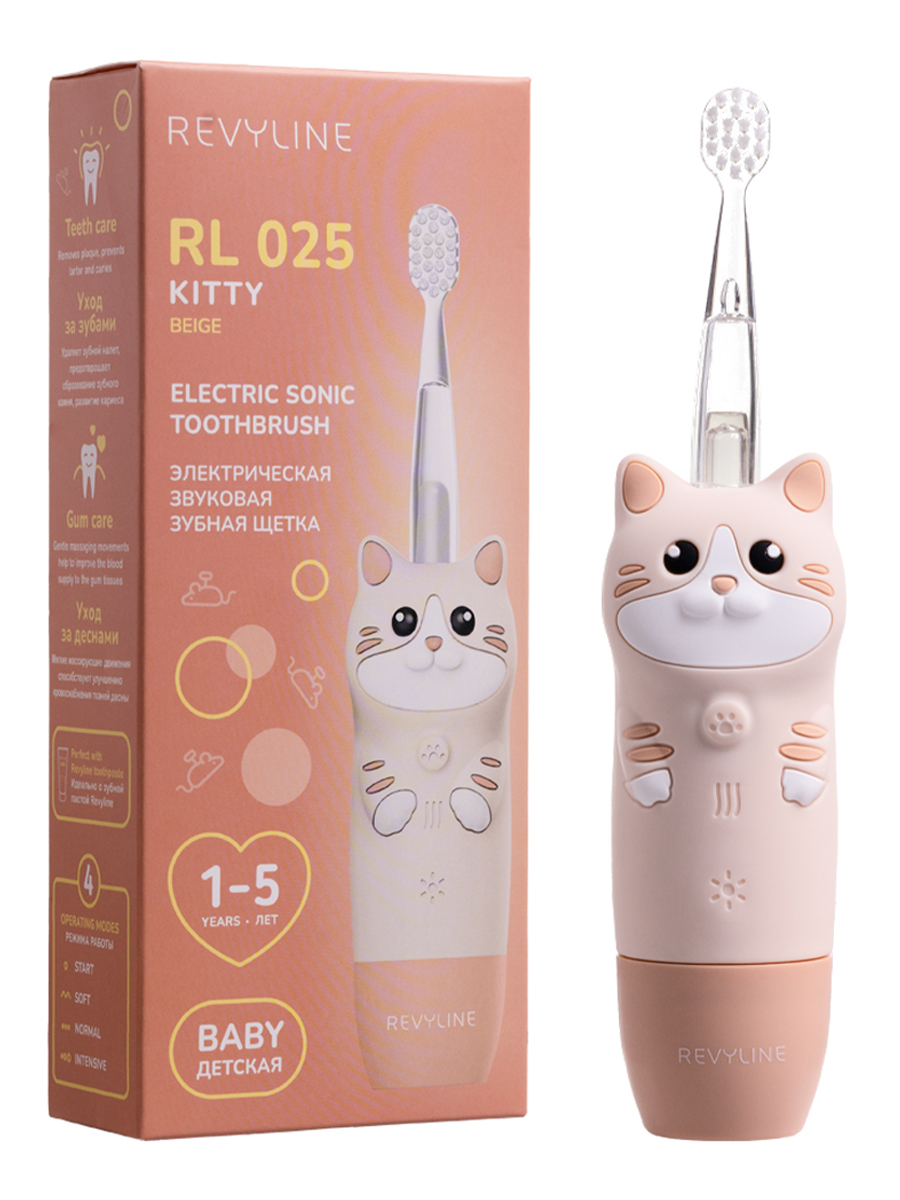 Зубная щетка электрическая Revyline Kitty от 1 года - фото 1
