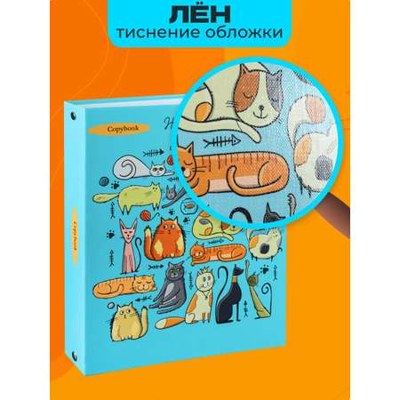Тетрадь со сменным блоком Prof-Press клетка 80 лист.