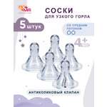 Соска Пома силикон (средний поток) 5 шт.
