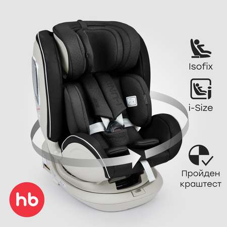Автокресло Happy Baby I-Unix Isofix 0+/1/2/3 (0-36 кг) черный