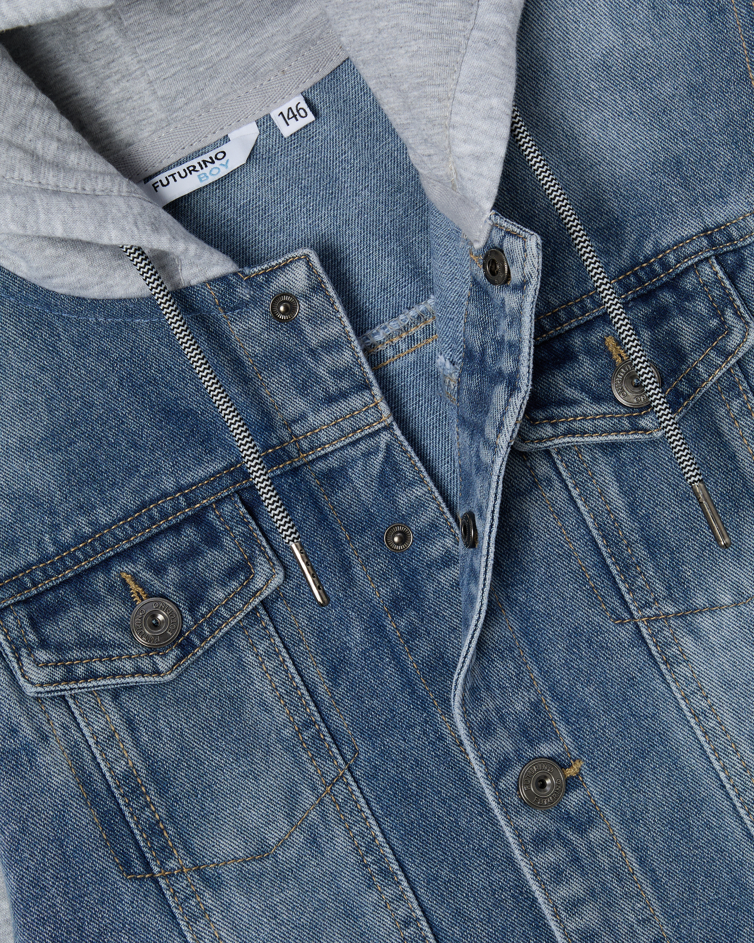 Джинсовая куртка Futurino S26FU1-B434tb-66GG - фото 3