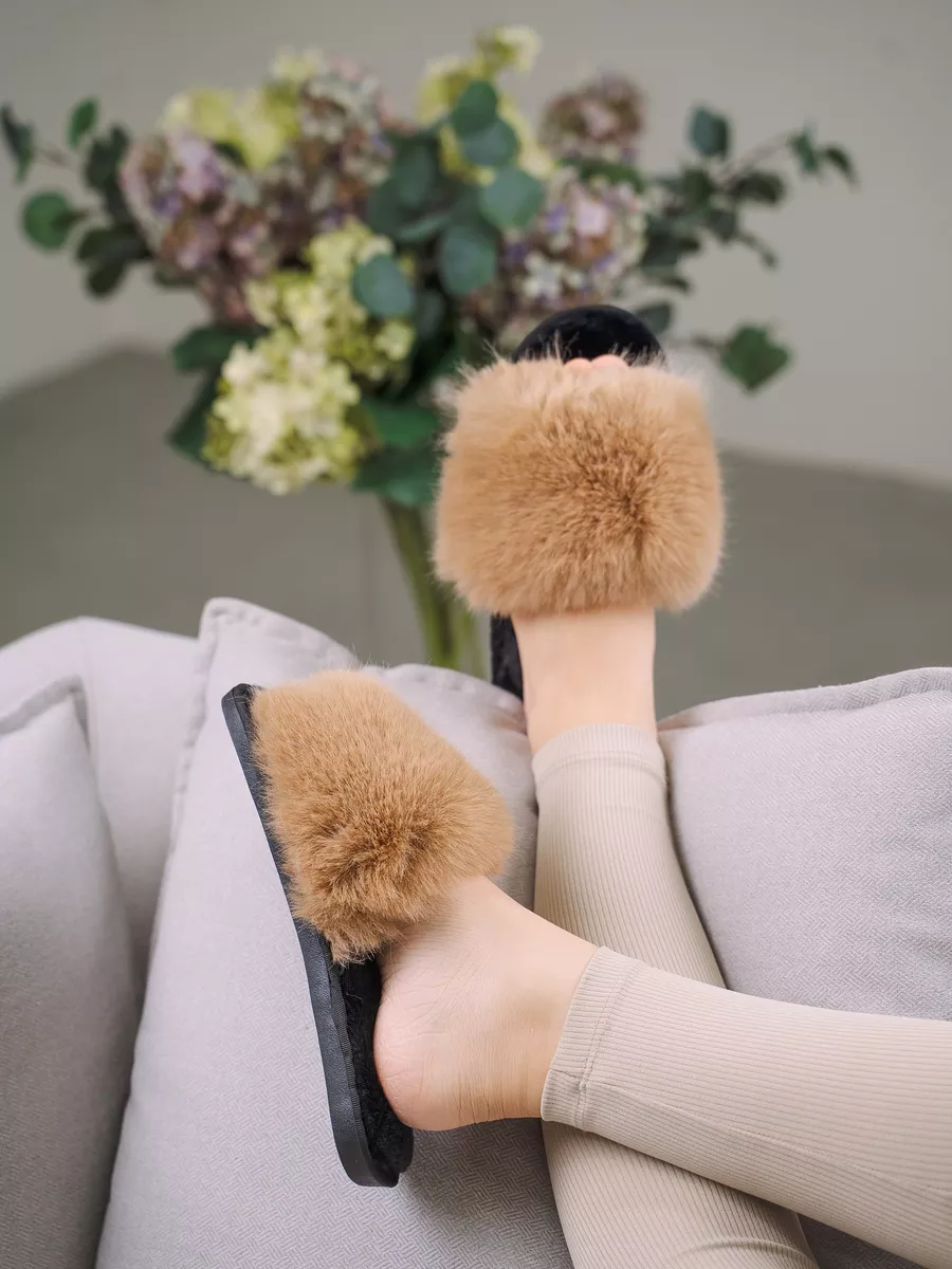 Тапочки UTA HOME 12мех/беж - фото 2